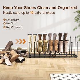 Pickpiff space-saving boot rack fits entryways and closets.
