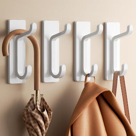 Pickpiff white adhesive door hanger ideal for rentals or apartments