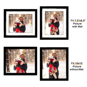 Picrit 10x12 frame set 12 black table display on a desk.