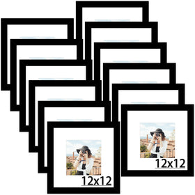 Picrit 12x12 frame with mat showcases 7.5x7.5 photos neatly