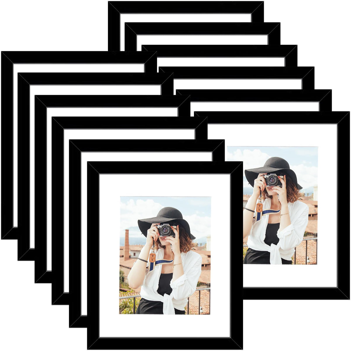 Picrit 12x16 frame back view shows sturdy MDF build for long-lasting display.