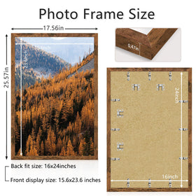 Picrit 16x24 frame hanging vertically for wall display.