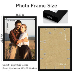 Picrit 20x27 frame HD front for glass-like clarity on posters.