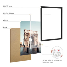 Picrit 20x27 frame securely packaged to prevent shipping damage.