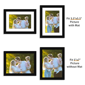 Picrit 4x6 frame with mat inside, keeps photos centered and protected