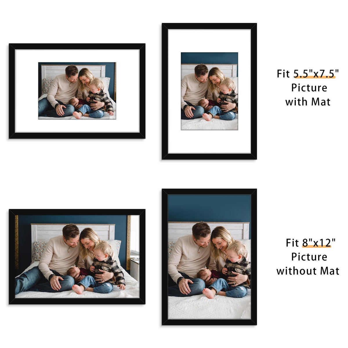 Picrit 6x8 display with mat showcases elegant matting and presentation.