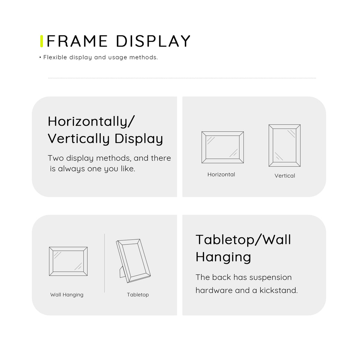 Picrit 8x10 frame with shatterproof plexiglass for safe display