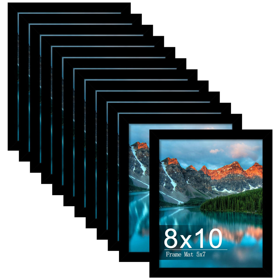 Picrit 8x10 frame with mat holding a 5x7 photo for wall display.