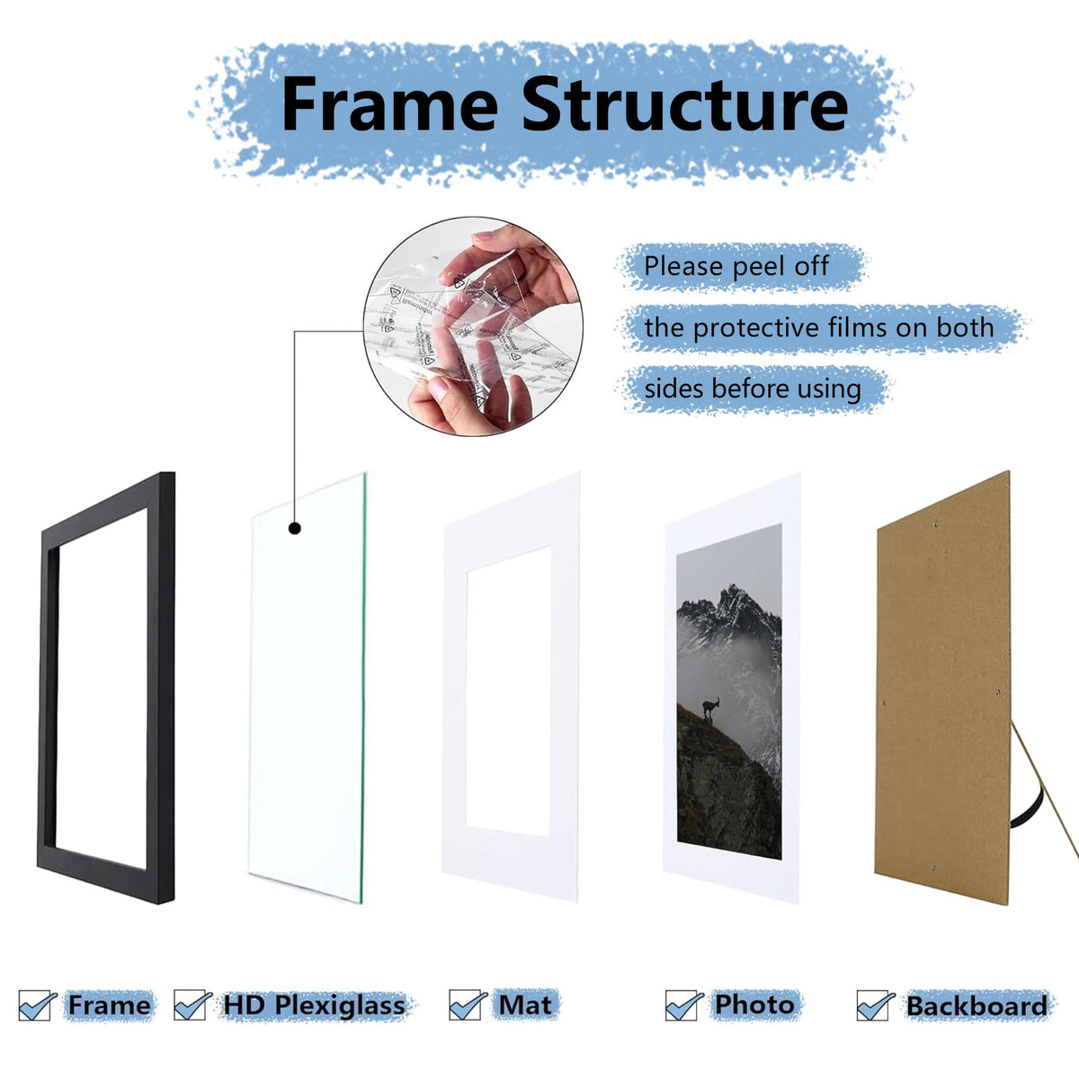 Picrit black 11x14 frame ideal for home or office decor