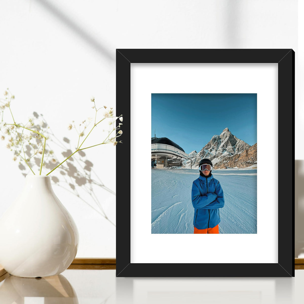 Picrit eco-friendly MDF frame with anti-glare organic glass
