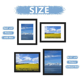 Picrit frame back with sturdy hangers for versatile mounting
