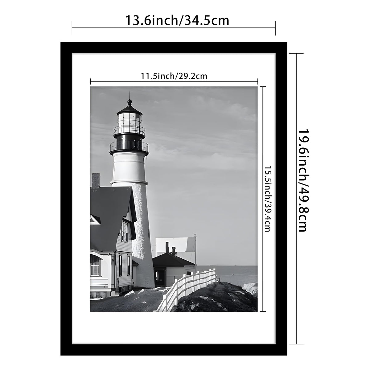 Picrit plexiglass front 14x20 frame protects artwork