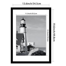 Picrit plexiglass front 14x20 frame protects artwork