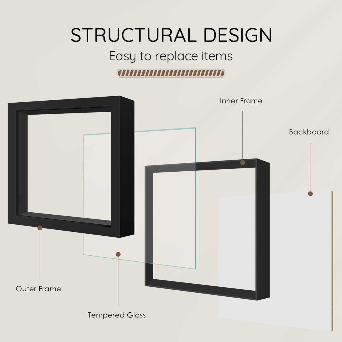 Picrit shadow box frame 12x12 holiday decor ideas.