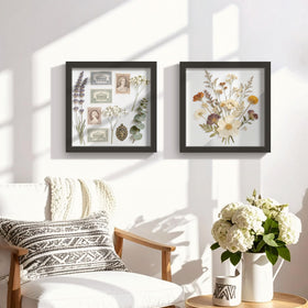 Picrit shadow box frame 12x12 two-pack packaging.