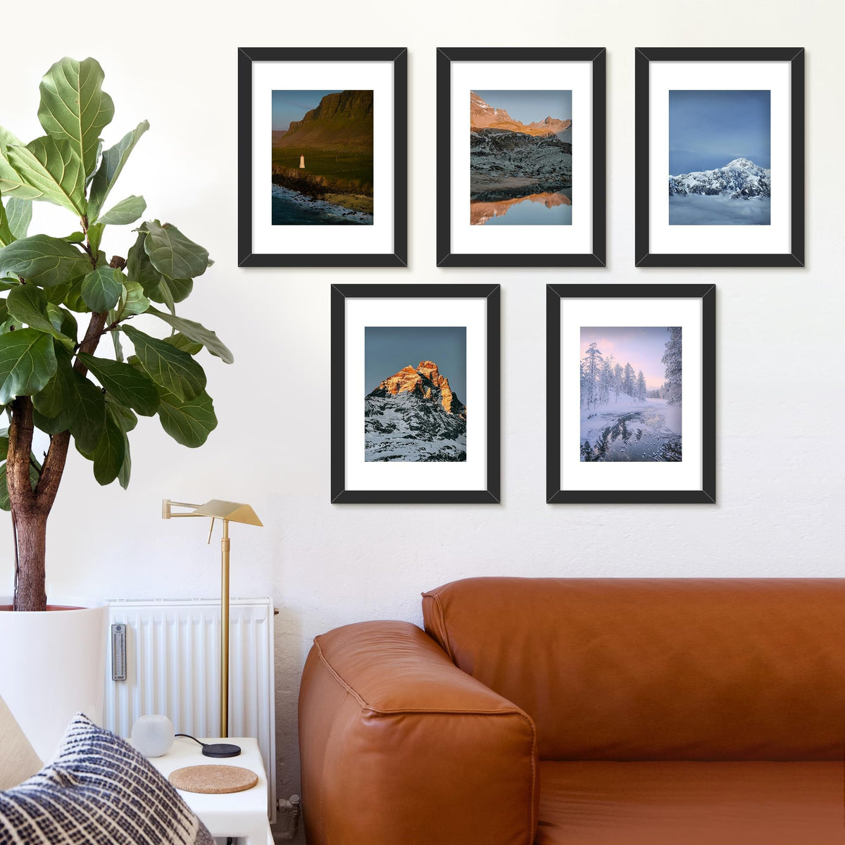 Picrit sleek black frame enhances photo presentation
