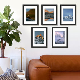 Picrit sleek black frame enhances photo presentation