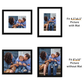 Picrit wall-mountable frame in horizontal gallery arrangement.