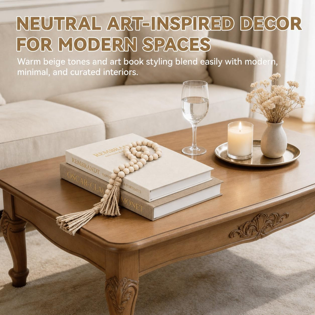 Picsurs decorative-books set blends texture with modern minimalism for versatile spaces.