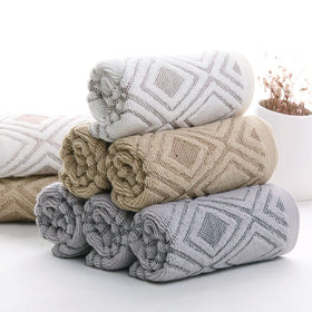 Pidada towels displayed in bathroom for spa-like ambiance