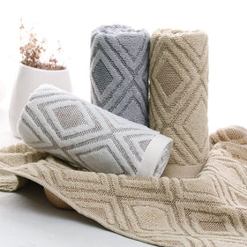 Pidada hand towels size 13.4 x 29.5 inches in beige-brown