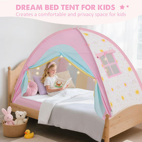 PIIKAGO bed tent uses durable materials for long-lasting stability.