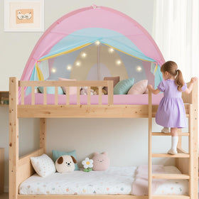PIIKAGO twin bed tent in a neutral color serves as a versatile gift option for kids.