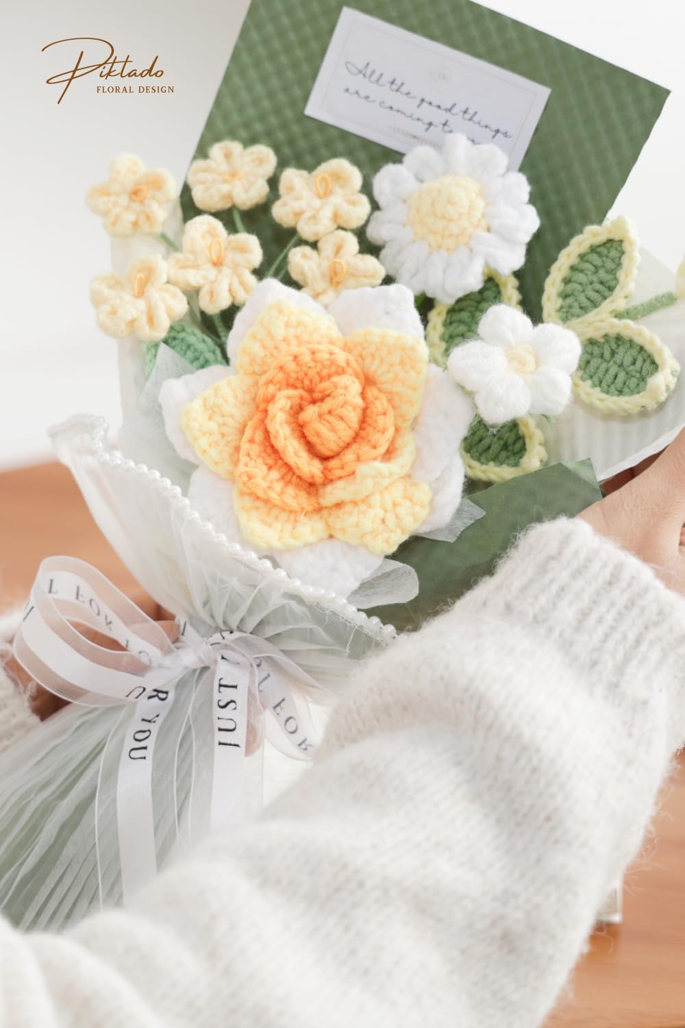 Piklado yellow bouquet with gift packaging ready-to-gift appeal.