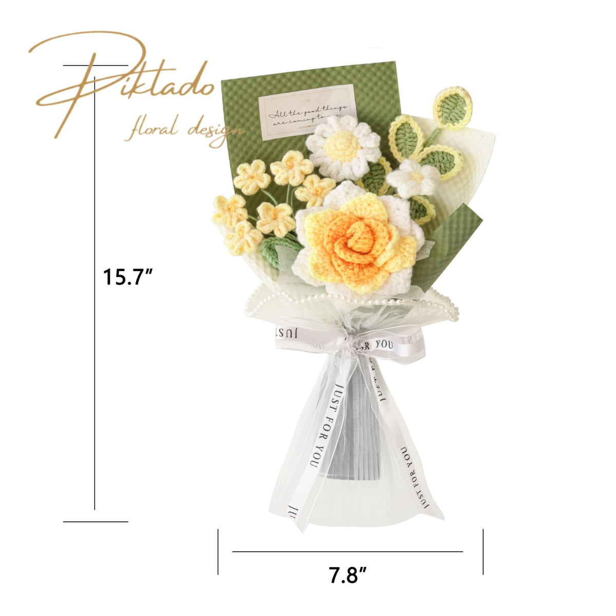 Piklado yellow bouquet on wedding table demonstrates versatile decor use.