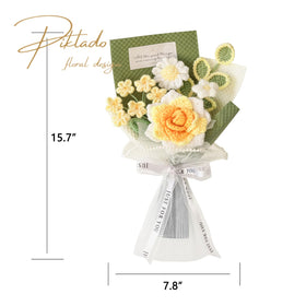Piklado yellow bouquet on wedding table demonstrates versatile decor use.