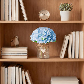 Piklado soft silk hydrangea stays vibrant with no upkeep.