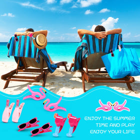 Piklodo Flamingo Towel Clip on chair for decorative security