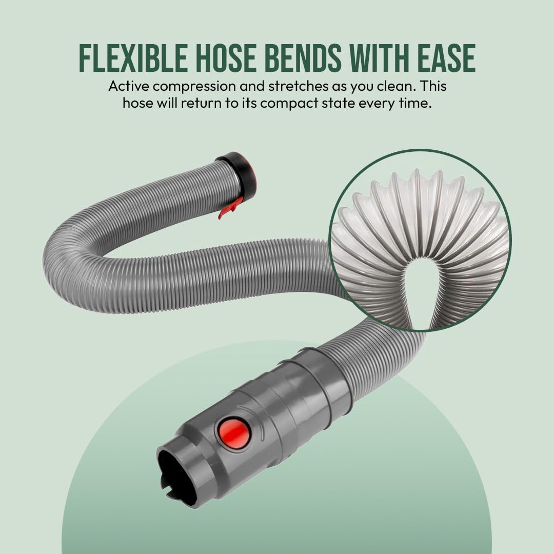 Pildres Dyson hose with flexible attachment for tight corners