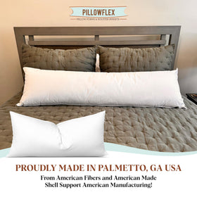 Bedtime display using Pillowflex insert for comfortable, elegant sleep space