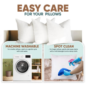 Pillowflex 20x20 insert enhances couch or bed aesthetics with comfortable support.