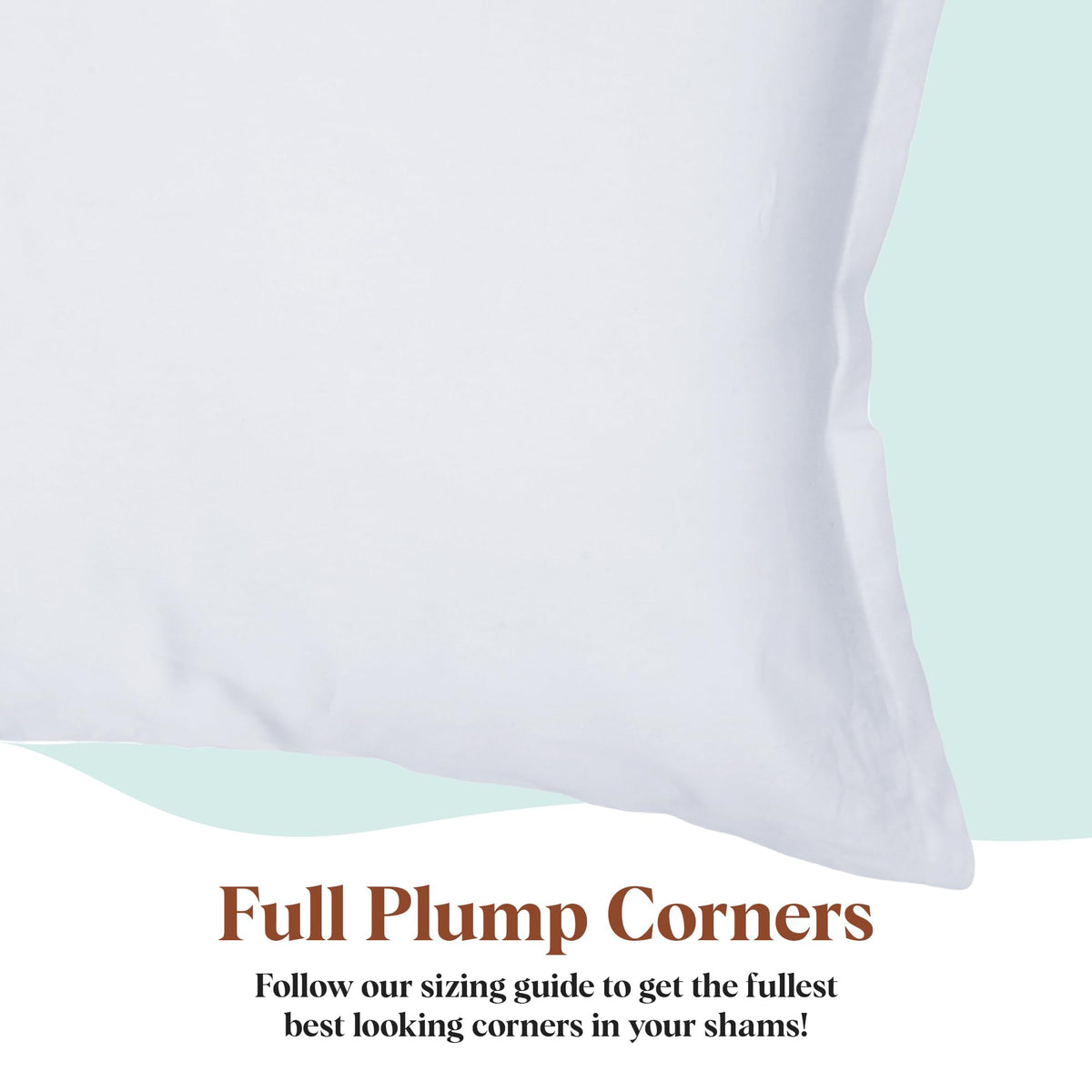 Close-up of Pillowflex fabric shell showing durable poly-cotton blend
