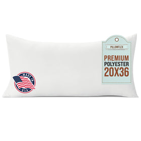 Pillowflex premium insert close-up of plush fiber for lasting softness.