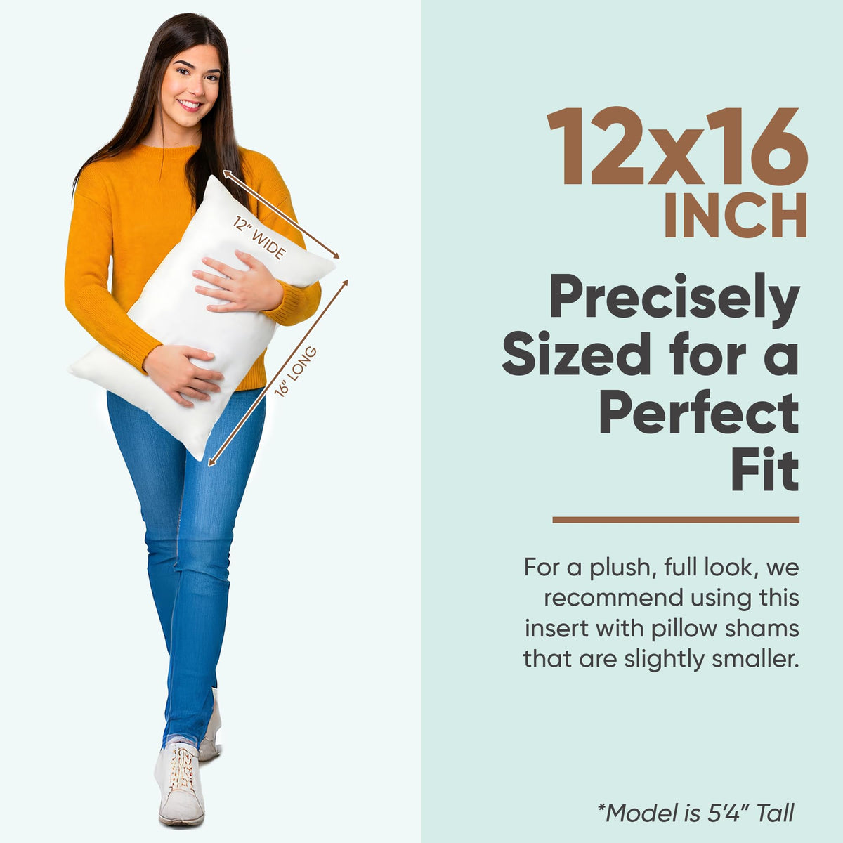 Pillowflex insert shown in a lumbar pillow providing versatile support.