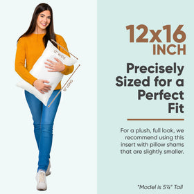 Pillowflex insert shown in a lumbar pillow providing versatile support.
