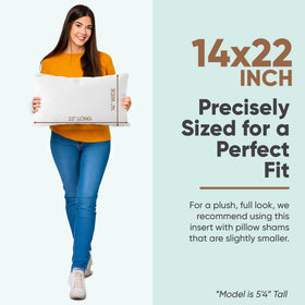 Pillowflex ultra-soft pillow insert close-up shows fluffy texture and premium fabric.