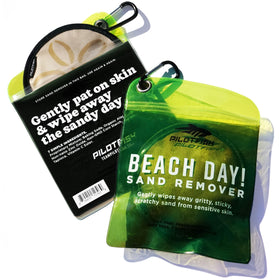 Pilotfish sand remover bag for quick beach sand cleanup.