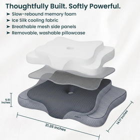 Piluxx dark grey cover texture highlights premium feel and breathability