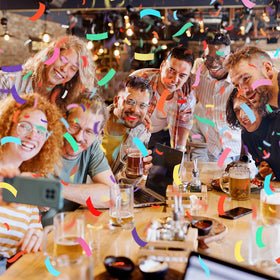 Pilvepidu air-dispersion design shoots confetti up to 15-25 feet.