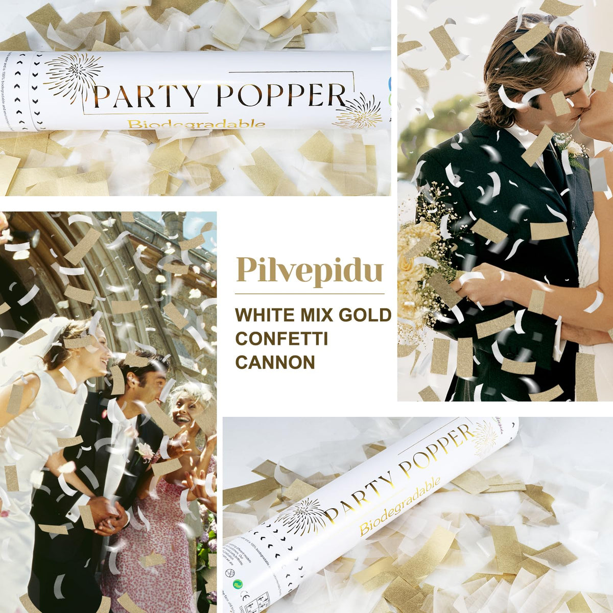 Pilvepidu biodegradable confetti melts on contact with water for cleanup