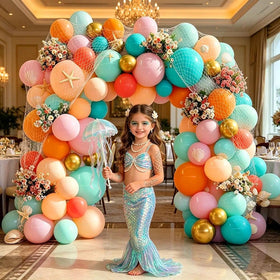 Pinbra orange balloons add bright accent to celebrations.