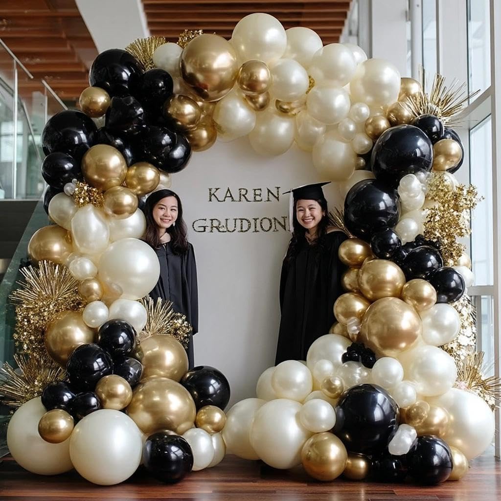 Pinbra pearl sand white balloons offer a glossy, dimensional look you can reuse.
