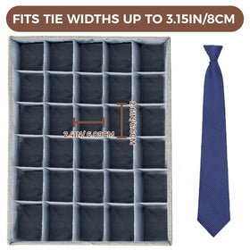 PINGMIC 30-cell sock storage with lid helps you classify socks efficiently.