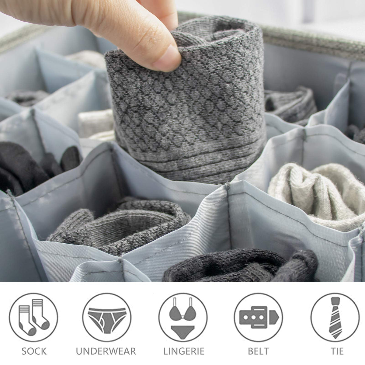 PINGMIC compact design fits most drawers and shelves.
