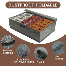 PINGMIC foldable storage box keeps drawers tidy and items easy to reach.