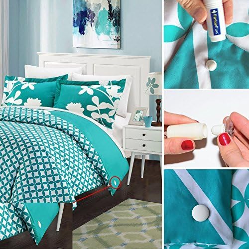 Clear duvet clips hold up to 10 lbs of bedding securely